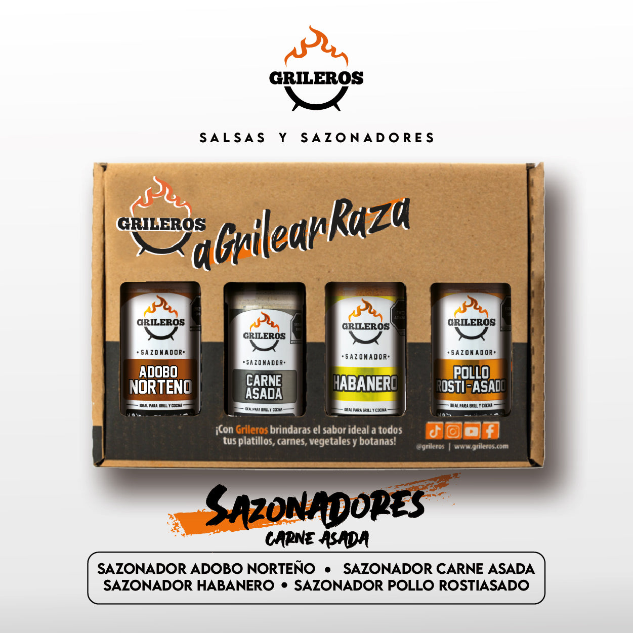 Paquete Sazonadores Carne Asada