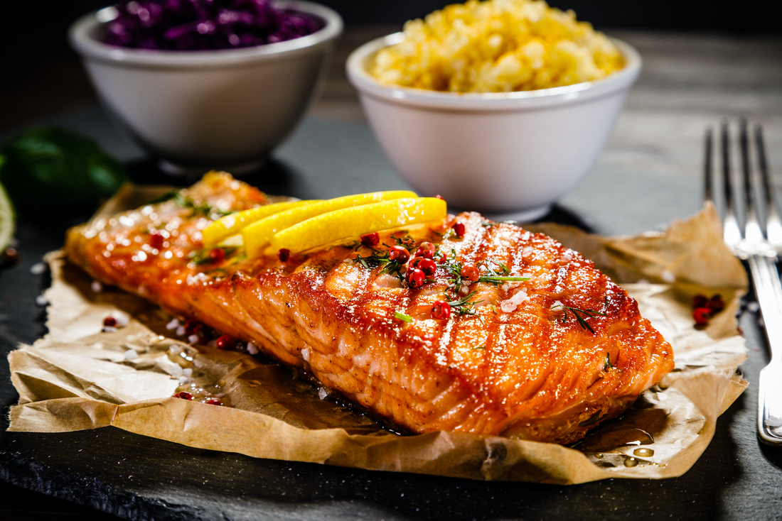 Salmon al piquin ahumado y miel
