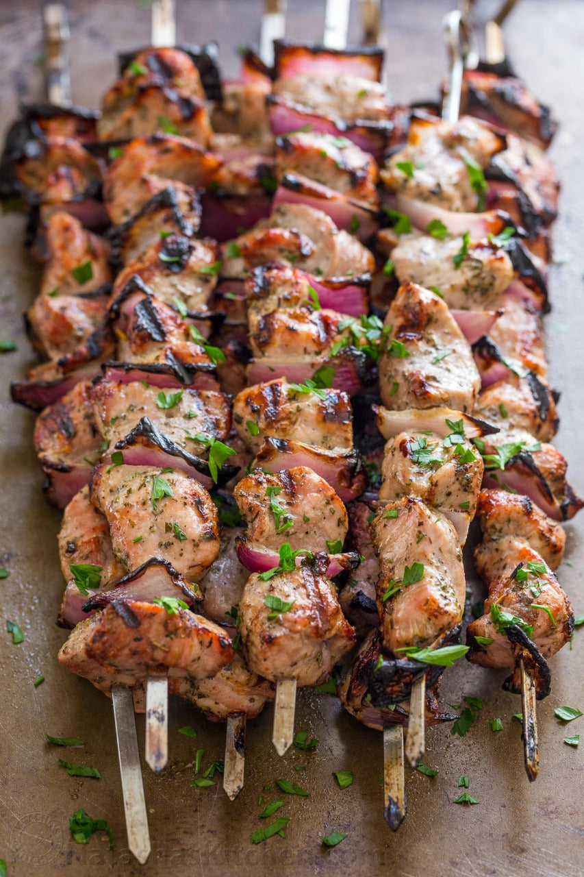 Brochetas lomo de cerdo